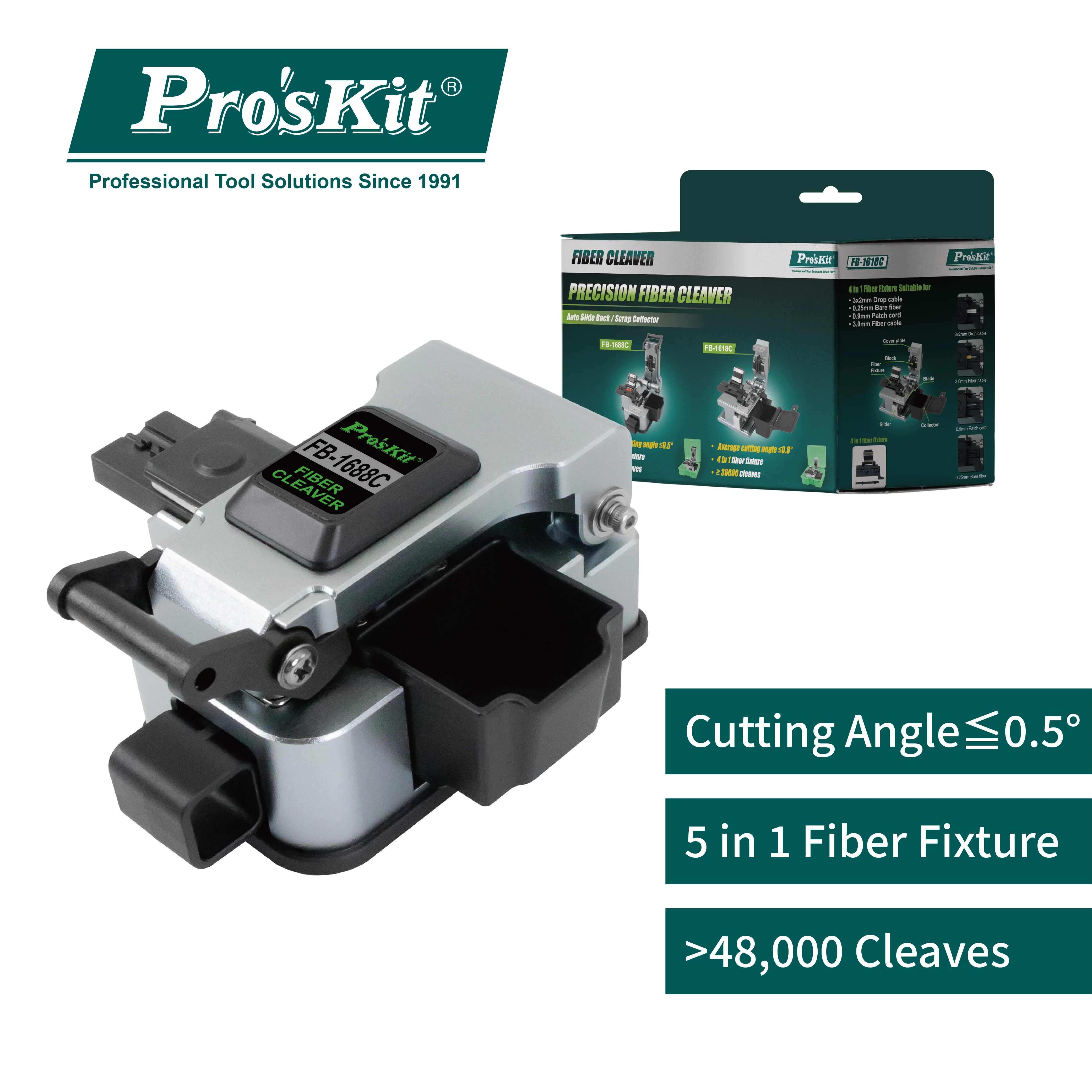 

ProsKit FB-1688C precision Fiber cutting knife Single-core fiber wire cutting tool cutter