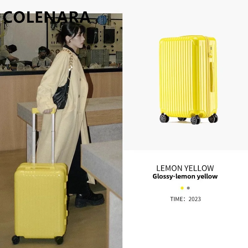 COLENARA Luggage on Wheels Large Capacity Trolley Case Multifunctional Boarding Box 20