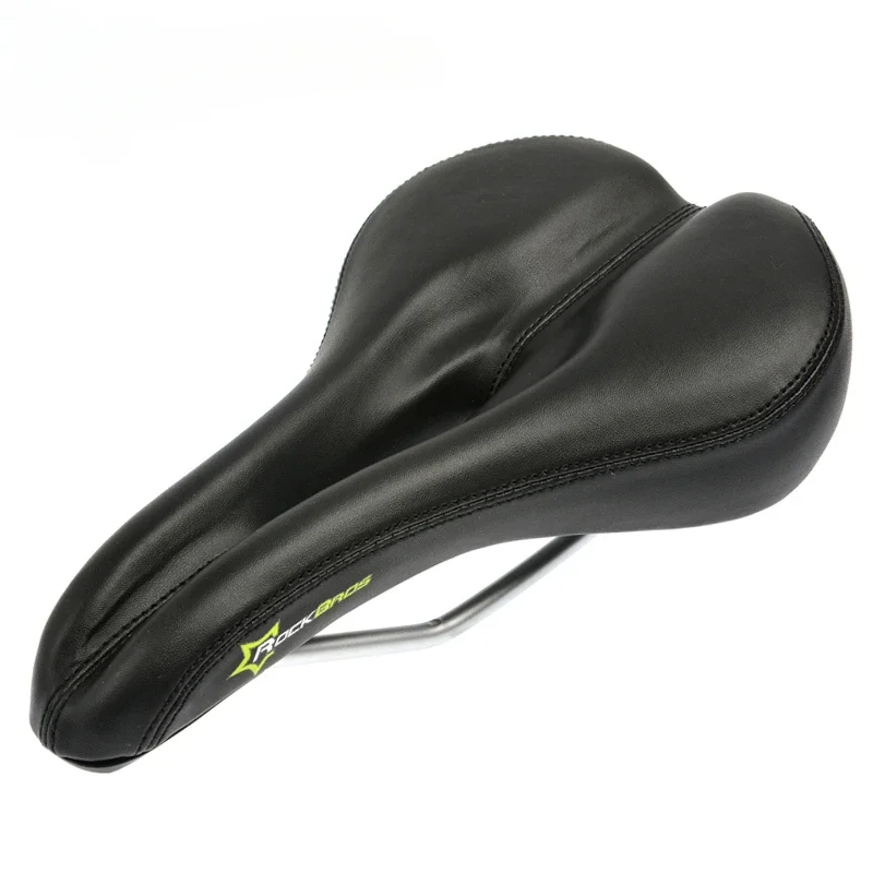 Rockbros Steel Rail Hollow Breathable Gel Soft Cushion Road MTB Fixed Gear Bike Bicycle Cycling Seat Saddle Synthetic Leather