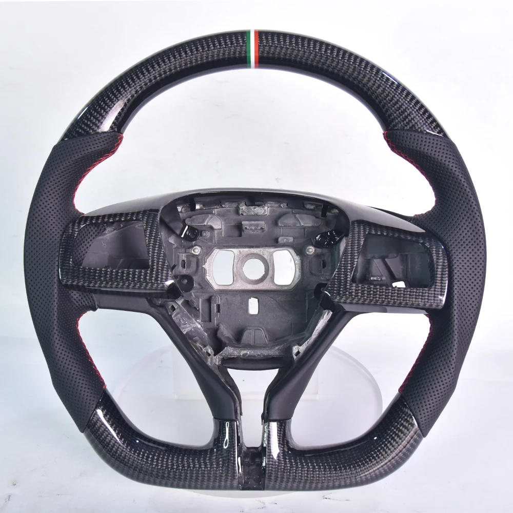 

Luxury Upgrade Edition Carbon Fiber And Leather Steering Wheel For Maserati Ghibli
