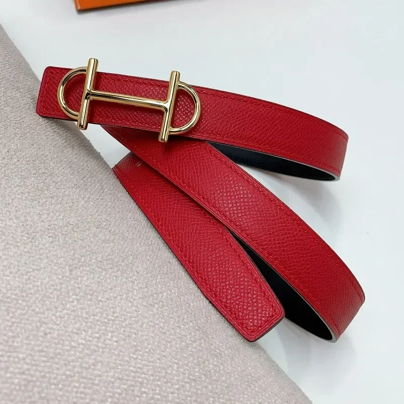 Ceinture en cuir avec imprimé l'hypothèse de main pour femme, garniture de taille, denim, classique, simple, haute qualité, accessoires positifs, 2.4