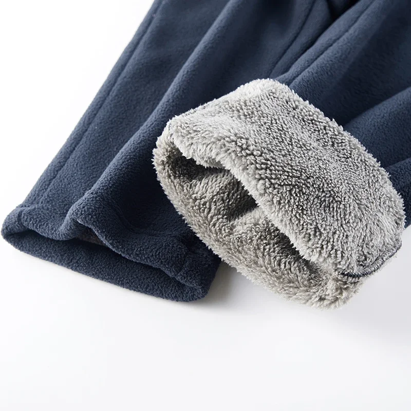 الشتاء الصوف مبطن ملابس رياضية مجموعة رجل الرجعية التدريب سميكة جاكيت من الصوف السراويل قطعتين مجموعة عارضة التزلج الجري رياضية البدلة