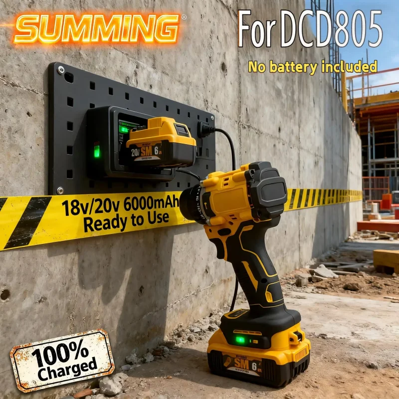 

Lithium Battery 20V RechargeableBrushless Compact ElectricScrewdriver replaceable Hand Drill Impact Drill DCD805 for DCB206
