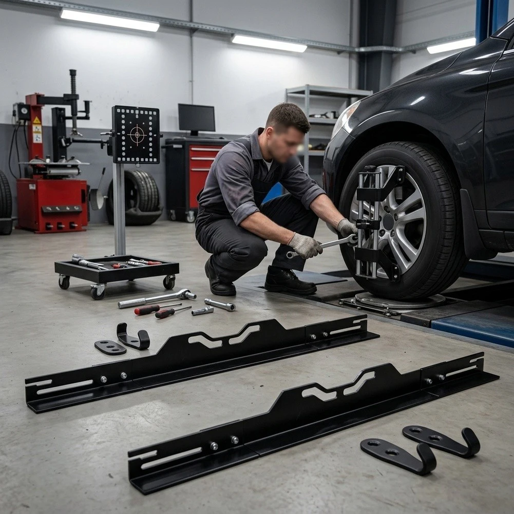 Wheel Alignment Tool for DIY and Professional Use Split Design Supports Single Person Operation Anti Slip Groove