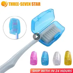 Portátil Toothbrush Head Cover, Travel Cap, Caminhadas, Camping Escova, Cleaner Proteger, Teethbrush Armazenamento, Banheiro Organizador, 5Pcs por Conjunto