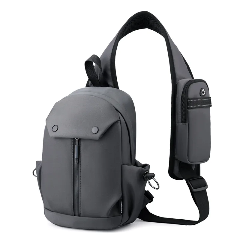 Fashion Chest Bag Backpack Oxford Single Shoulder Chest Bag Water-Resistant Commuter Outdoor Sports Phone Pouch Crossbody Bag
