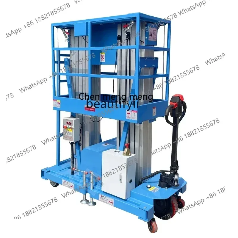 cn8617 ssMobile aluminum alloy elevator ascending electric ladder hydraulic light platform automatic operation vehicle