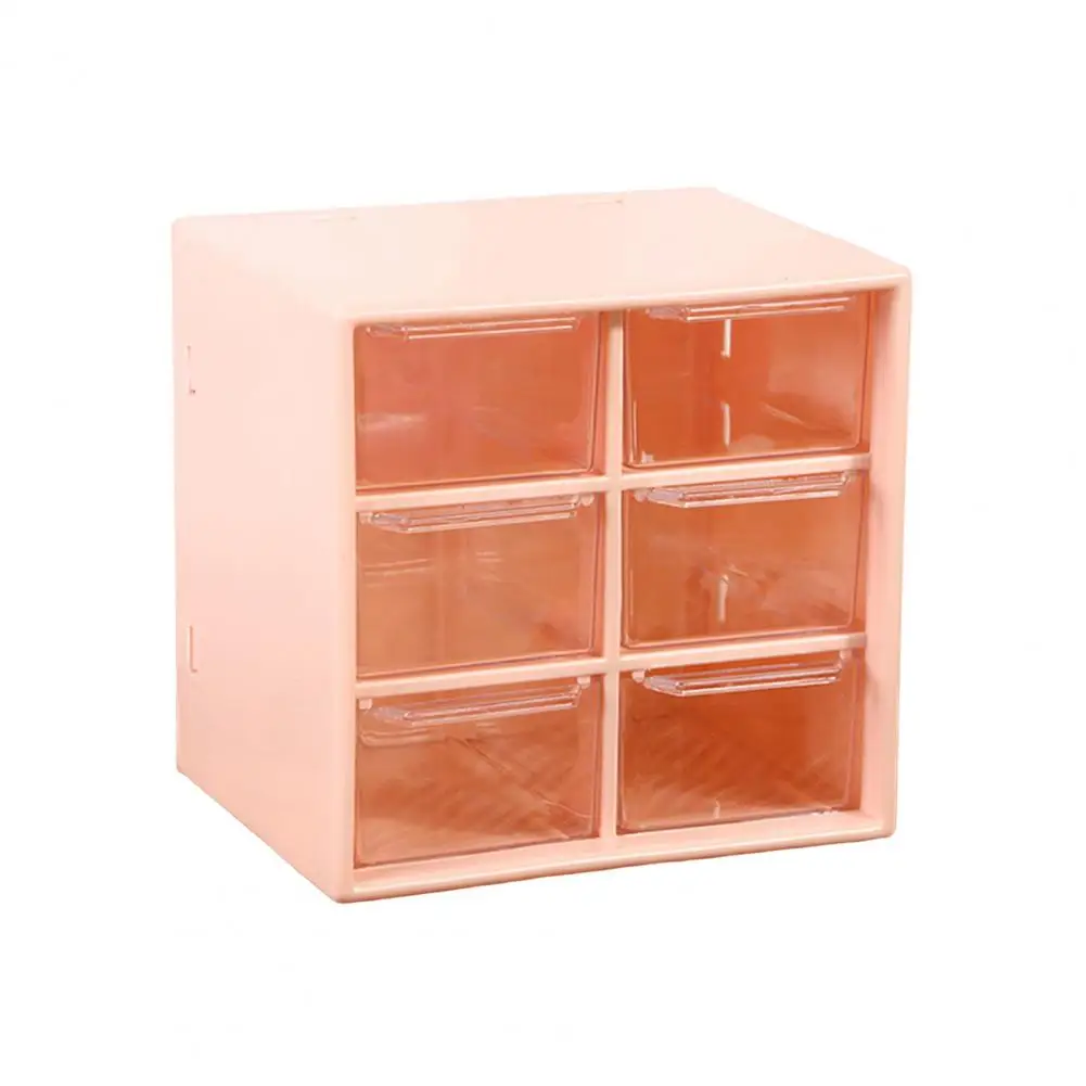 Practical Space-saving 6/9 Drawers Makeup Holder Durable Cosmetic Storage Box INS Styles Cosmetic Storage Box for Dorm