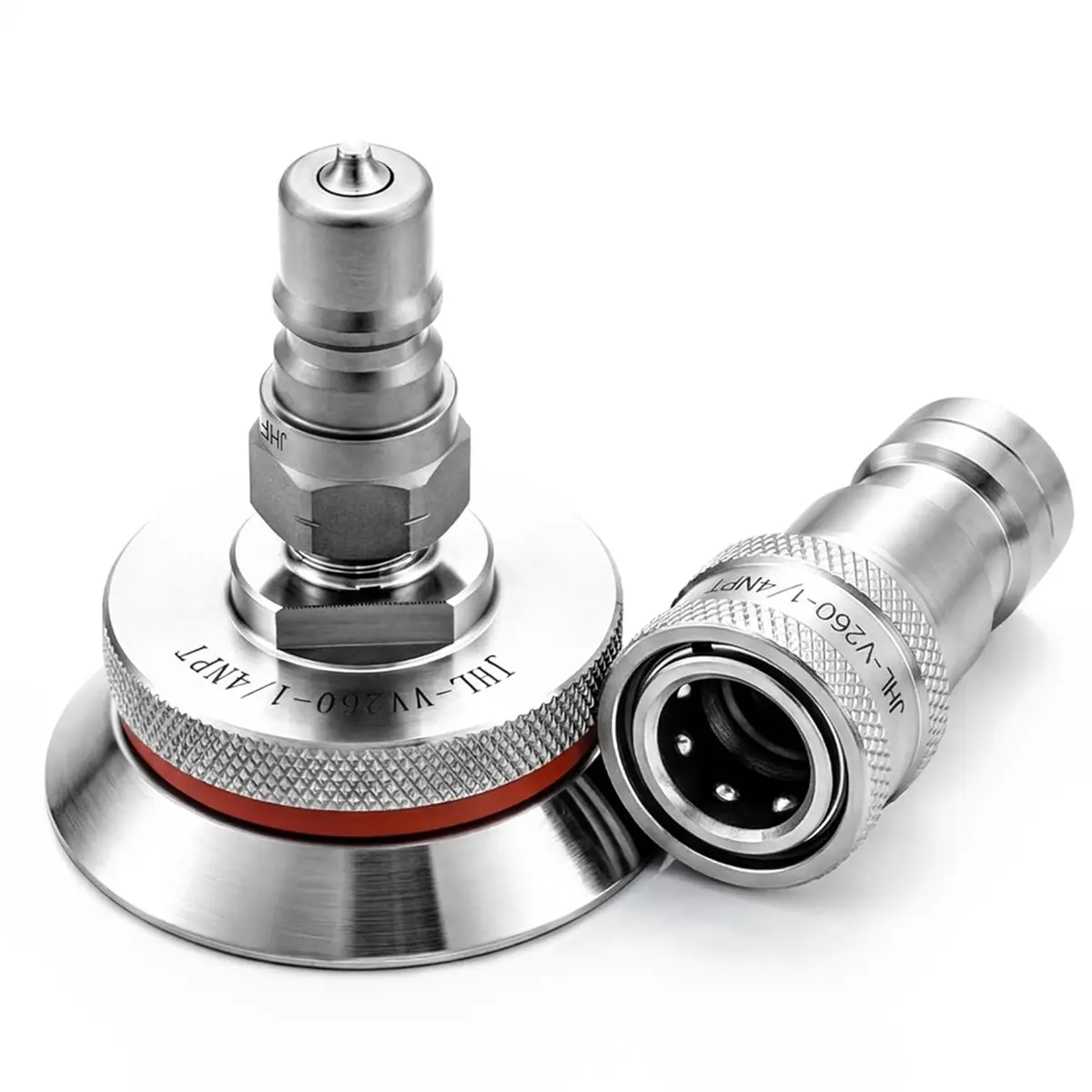 REST Vacuum Bagging Valve with Quick Disconnect Fitting for Vacuum Bagging Composites, High Temperature Disconnect Fitting