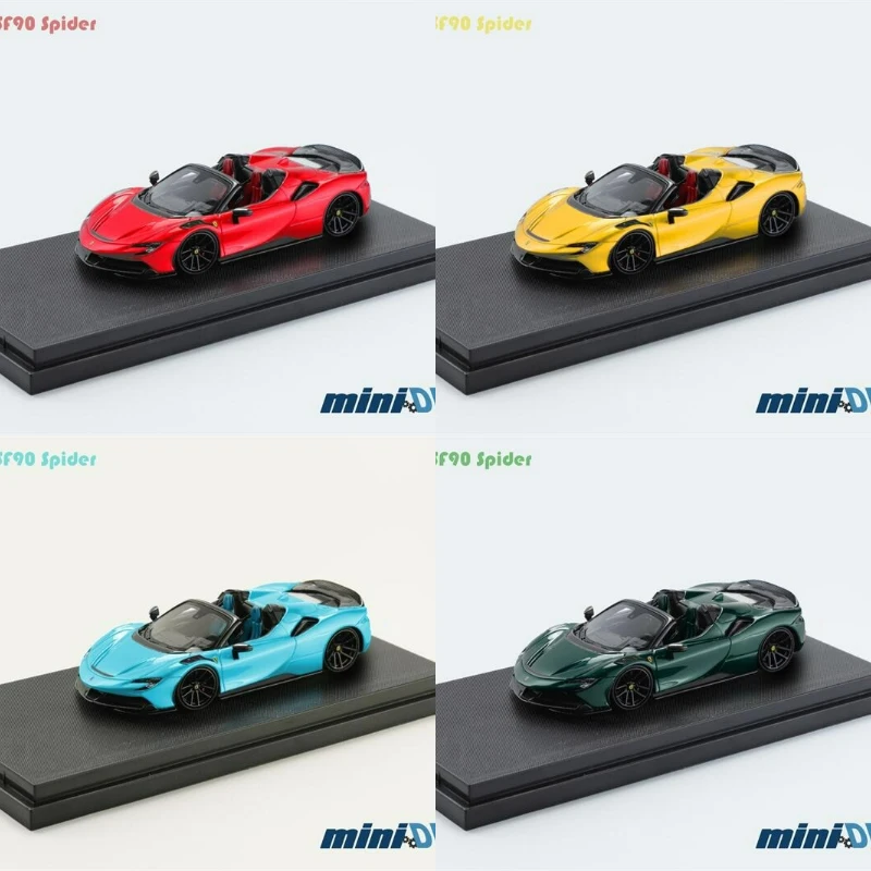 (Pre-order) miniDREAM 1:64 SF90 Spider Novitec Modified hybrid convertible supercar Diecast Model Car