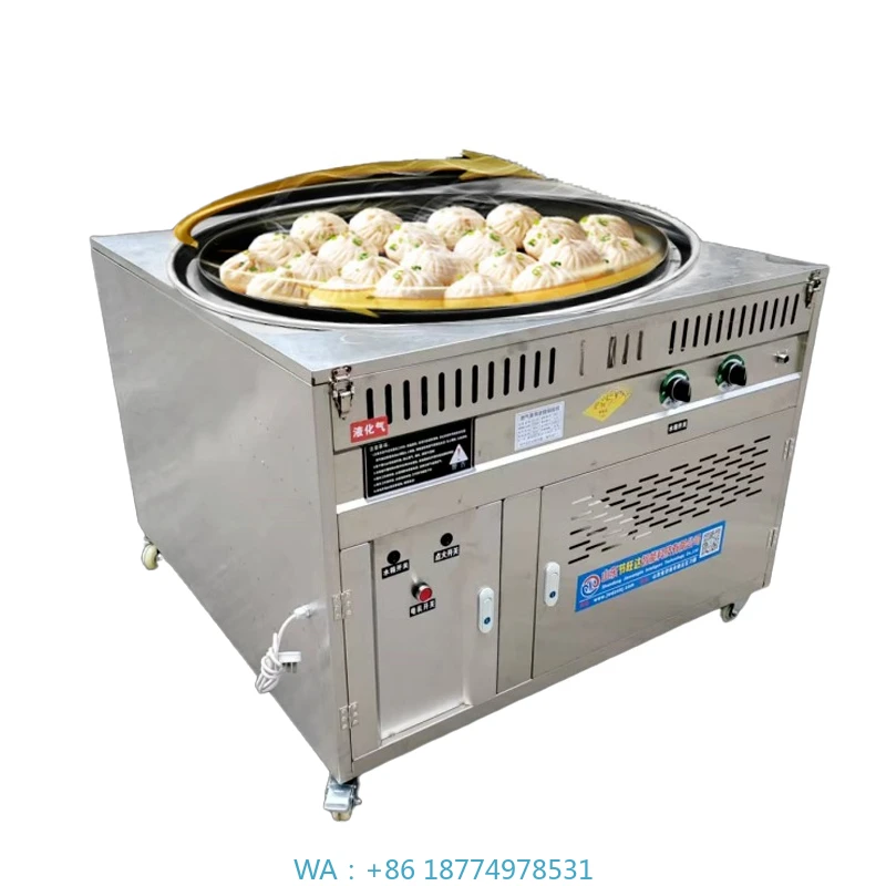 Multi-function Steaming and Baking All-in-one MachineDual Fuel Gas/Electric Stainless Steel Pan-fried Dumpling and Pancake