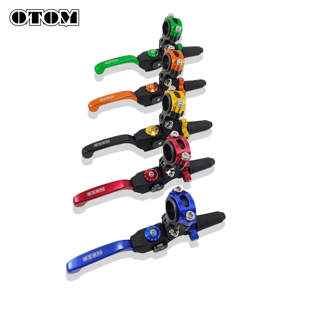 OTOM Universal Motorcycle Brake Clutch Lever 7 Gears Adjustable Foldable For KAYO T4 T6 K6 KEWS K16 K18 HENGJIAN KTM AVANTIS GR