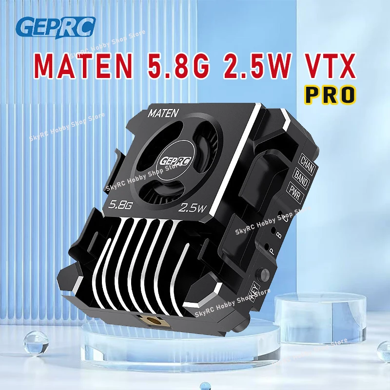 

GEPRC MATEN 5.8G 2.5W VTX PRO - 72CH 7 - 36V FPV RC Transmitter With Pit Mode