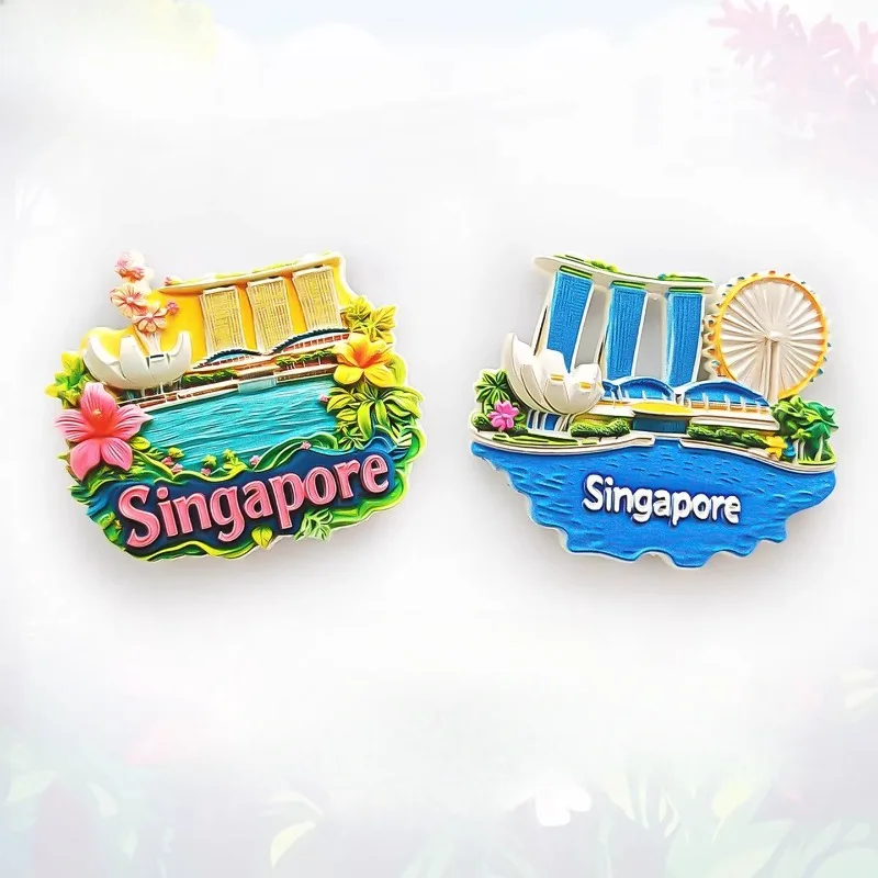 

Singapore Fridge Stickers Golden Sand Hotel Travel Souvenirs Merlion Fridge Magnets Home Decoration Birthday Gifts