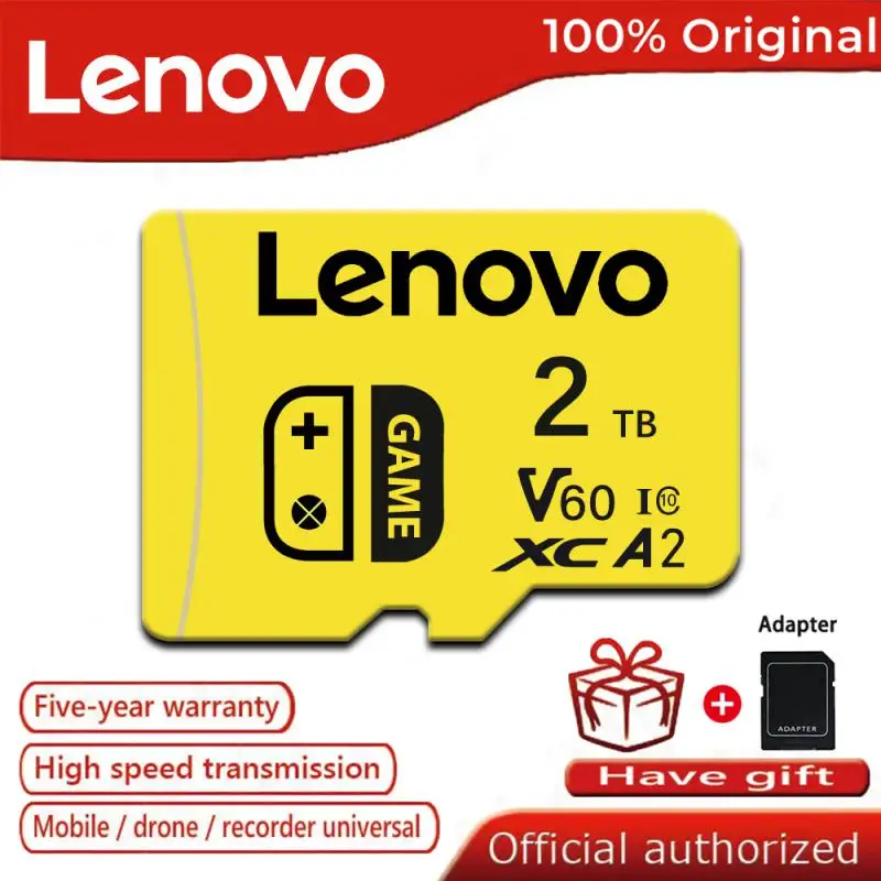 Original Lenovo 2TB High Speed SD Memory Card 1TB SD/TF Flash Memory Card 512GB 256GB Micro TF SD Card Class 10 For Nintendo 64