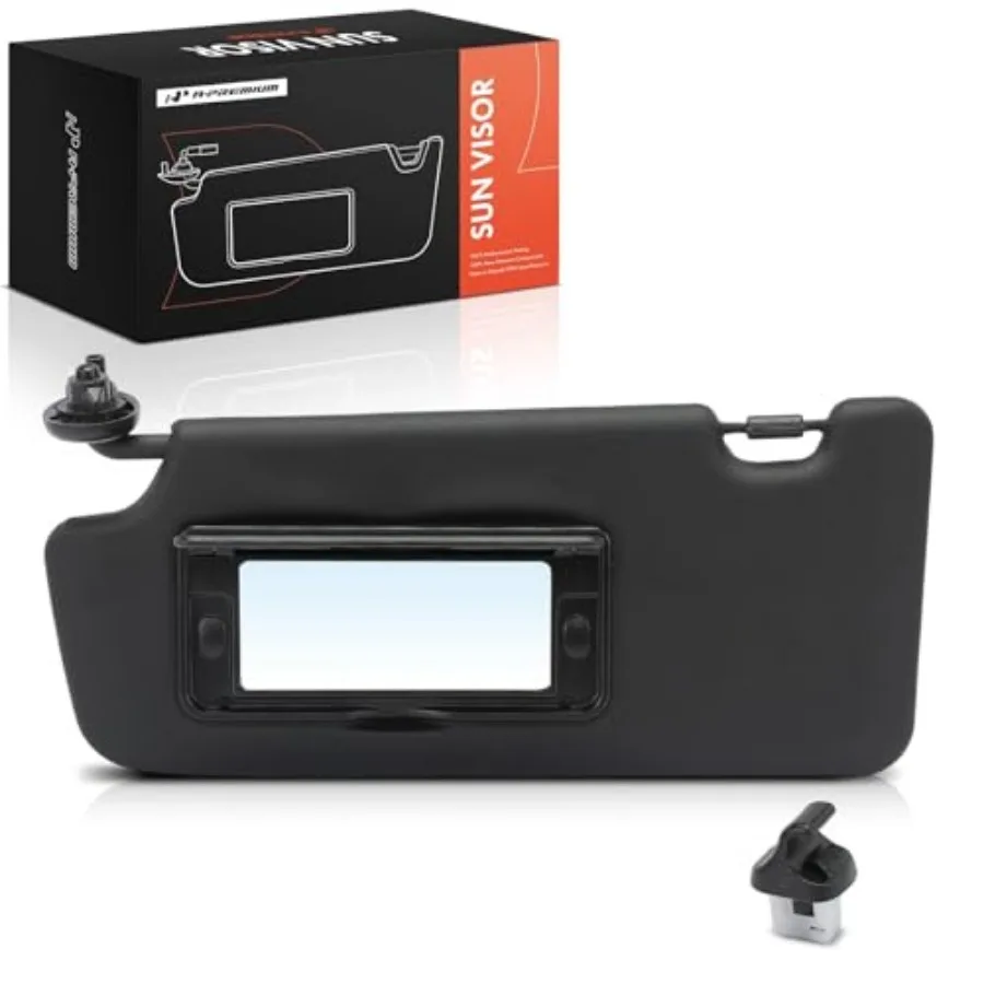 

Driver Left Side Sun Visor Compatible with Honda Civic 2013 2014 2015 - Without Vanity Light with Vanity Mirror Without Sunroof