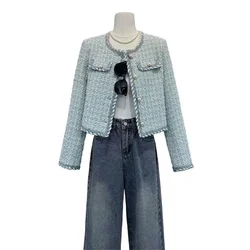 2025 Spring And Autumn Casual Short Coat Hong Kong style Fashion Middle-Aged Mother Jacket Baseball Uniform Top Outwear Lining