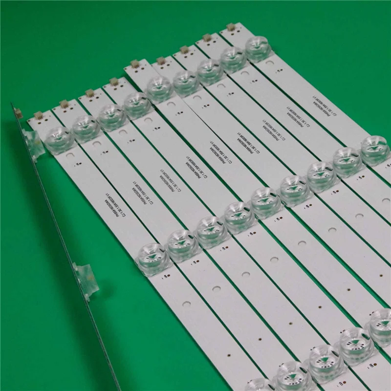 10PCS/Set Brand New TV's LED Lamp Bars JL.D55051330-349AS-M CJ 1.30.1.55A16003R V1 Backlight Strip For Philco PH55A16DSGWA Tapes