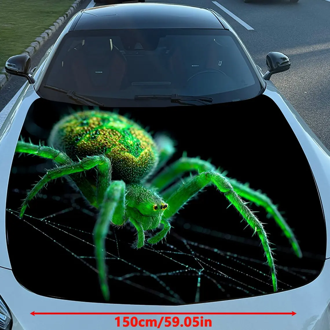 Poisonous Spider Car Hood Decal Sticker, Truck Decal, Self-adhesive Durable Car Accessories, Universal For Car, Truck Hood Decor