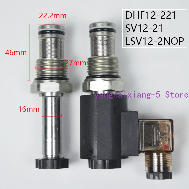 

Hydraulic Thread Insertion Electromagnetic Directional Valve Pressure Relief, Two Position Normally Open DHF12-221 SV12-21NOP