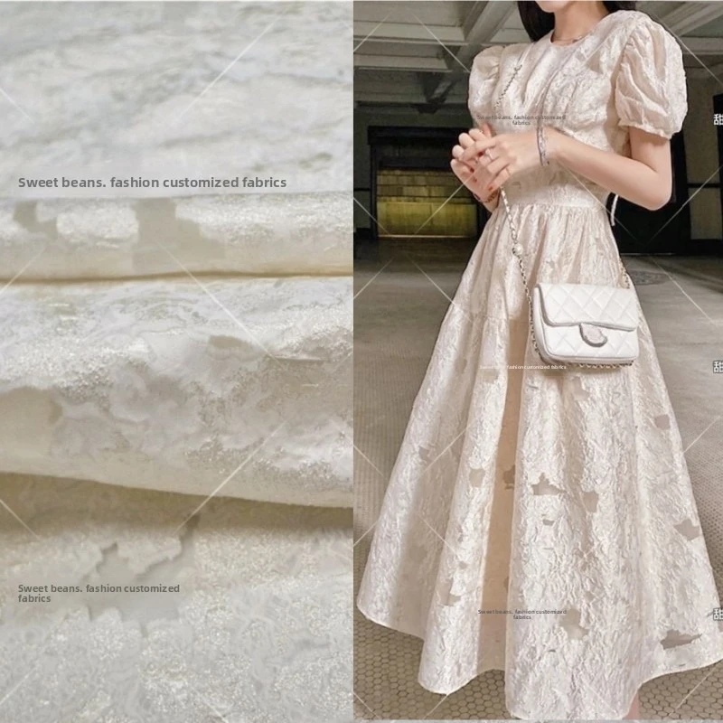 

Окрашенная пряжа из органзы, жаккардовая ткань, весна-лето, тонкое платье, одежда, европейский бренд, модный дизайн, оптовая продажа, ткань