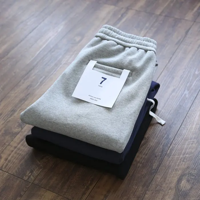 

Thiened Fce Knitted Fabric Men's Faionable Comfortable Autumn Winter Casual Sweatpants 3D Tailoring Warm Loose Fit Tro...