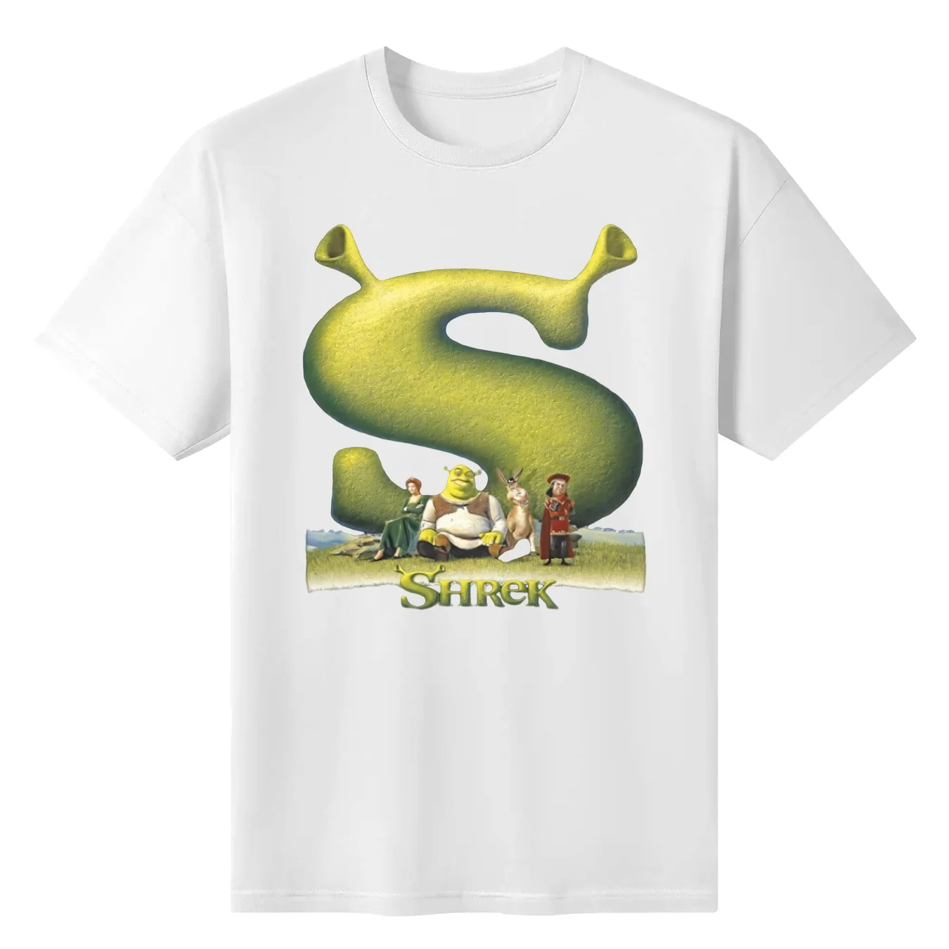 

Man TShirt Shrek Initial Individuality T Shirt Graphic Streetwear New Trend Kids T-Shirts For Men Cotton T Shirts Short Sleeve