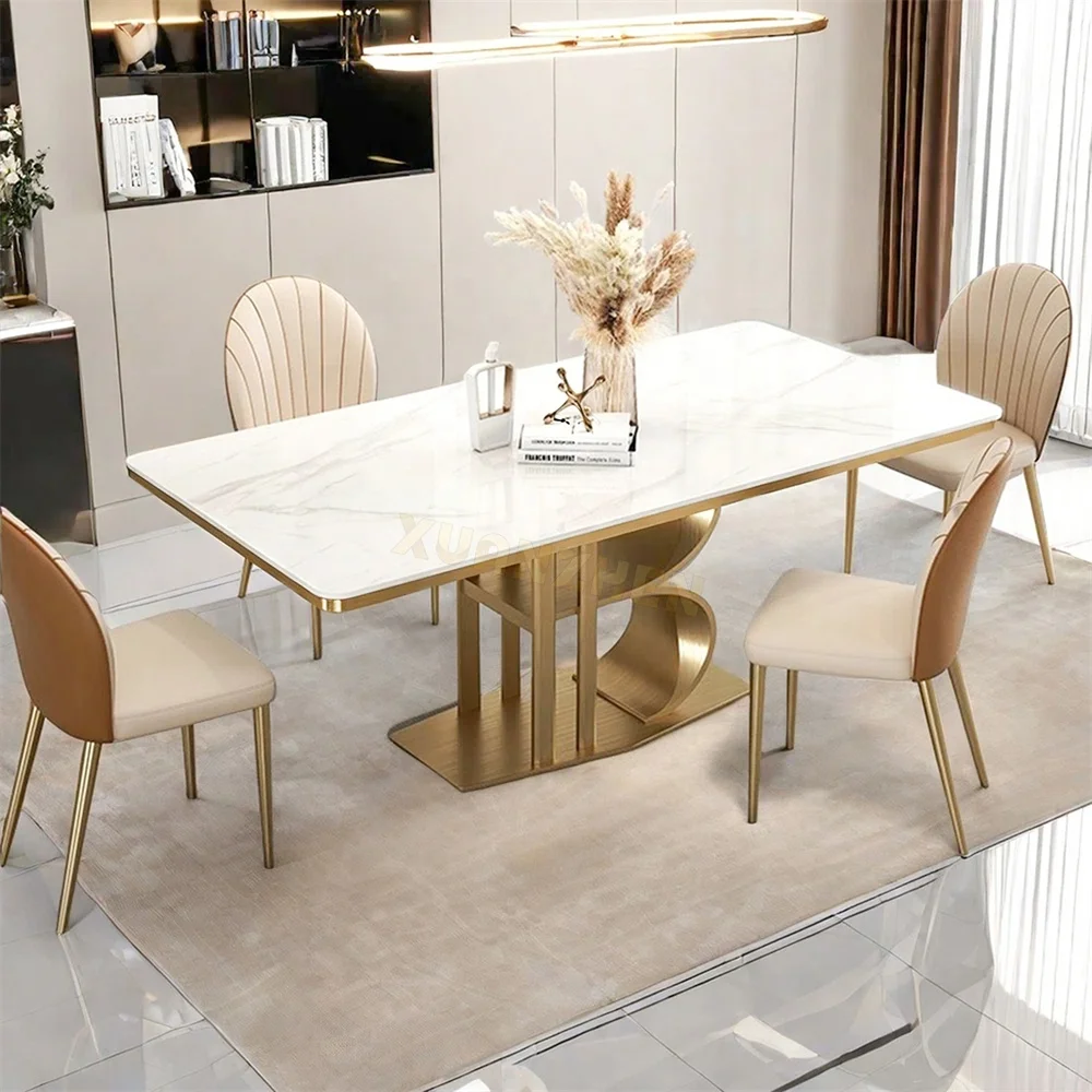 

# Luxury Modern Dining Table Set 6 Seater Marble Dining Restaurant Dinning Home