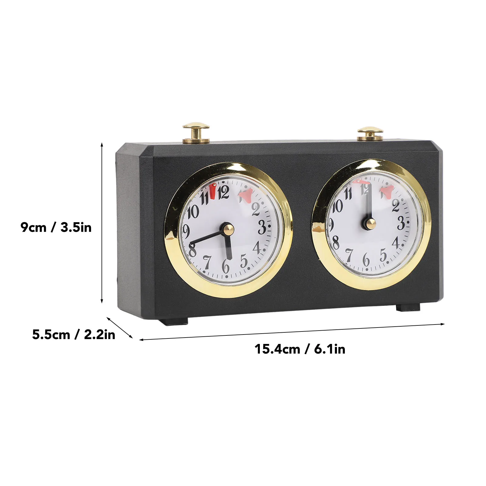 Analog Chess Clock Reduce Pressure Vintage Wind Up Large Easy To Read Dials Professional Mechanical Chess Clock for Board Game view 2