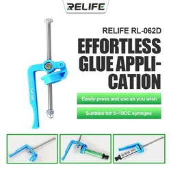 RELIFE RL-062D 5CC~10CC Welding Oil Needle Barrel Extruder Propulsion Push Rod Manual Labor-Saving Glue Gun Solder Paste Booster