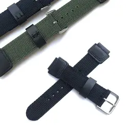 Nylon Canvas Watch Strap Band for C-asio G Shock AE1200 1000 SGW300 400H MRW-200 W-S200H W-800H W-216H W-735H F-108WH AEQ-110W