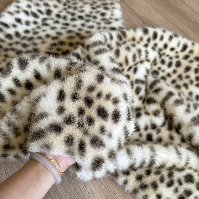 

Имитация волос животного Bobcat с леопардовым принтом, плюшевая ткань, искусственный мех, одежда, ткань, фон, ткань, ковер, коврик
