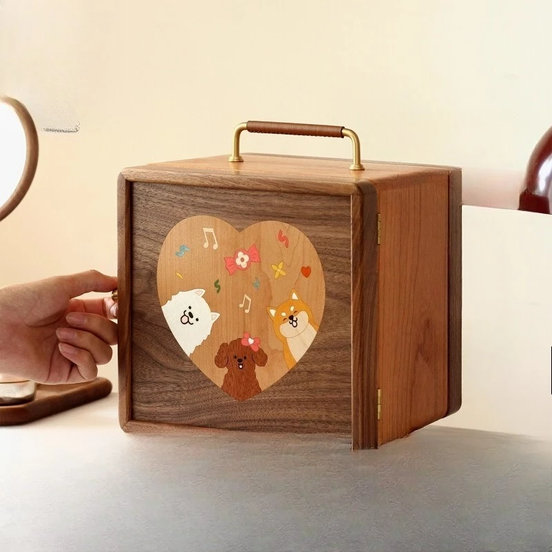 Multi-layer jewelry storage box, creative and cute large-capacity jewelry necklace ring bracelet jewelry box