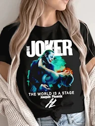 Jokers Folie A Deux The World Is A Stage Joaquin Phoenix Cotton T-shirt Women Fan Essentials Short Sleeve Top Fashion Summer Tee