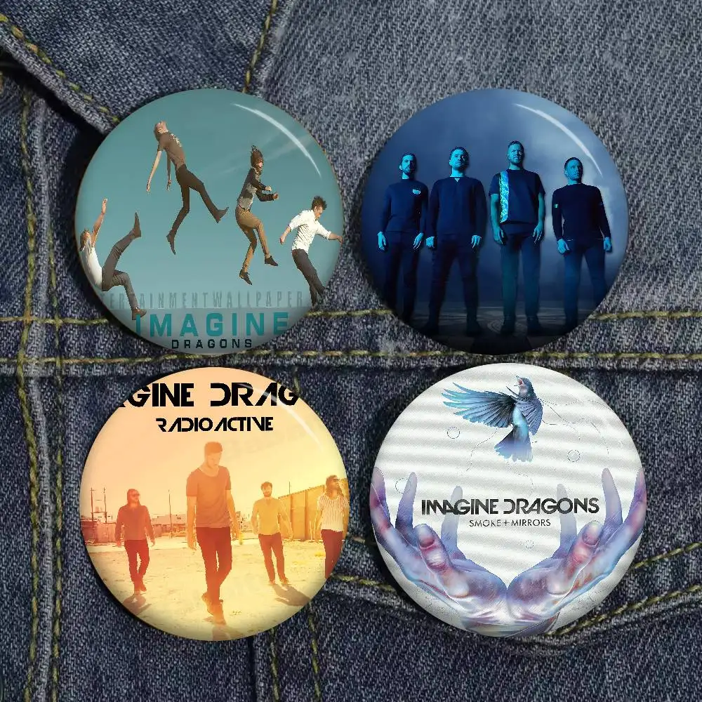 Imagine Dragon band 32/44/58MM Customizable Button Pins Cute Funny Creative Badge Jewelry Decor Gifts for Friends