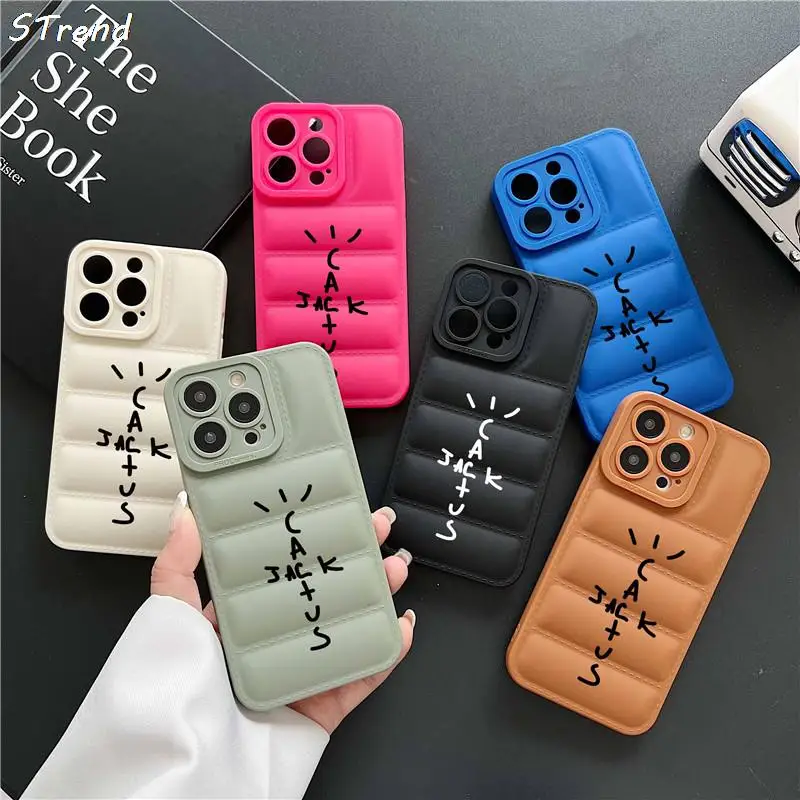 Funda de Teléfono Tpu Hip Hop Travis Scott Cactusjack para iPhone X XS XR 7 8 SE 11 12 13 14 15 16 Pro Max Plus con Diseño de Skateboard