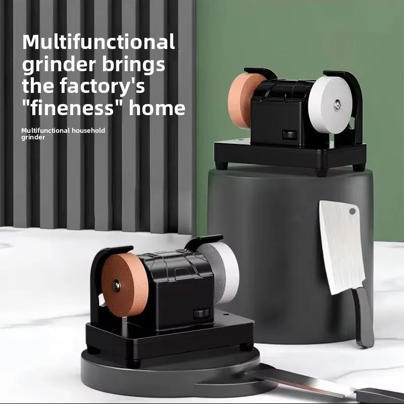 

【Hot Item】Small Grinder Knife Sharpener Motor Modified Desk Grinding And Polishing Miniature Electric Automatic Knife Sharpen