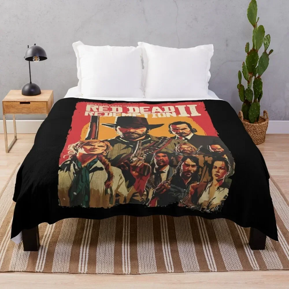 red dead redemption Throw Blanket Personalized Gift Baby Sofa Quilt Blankets