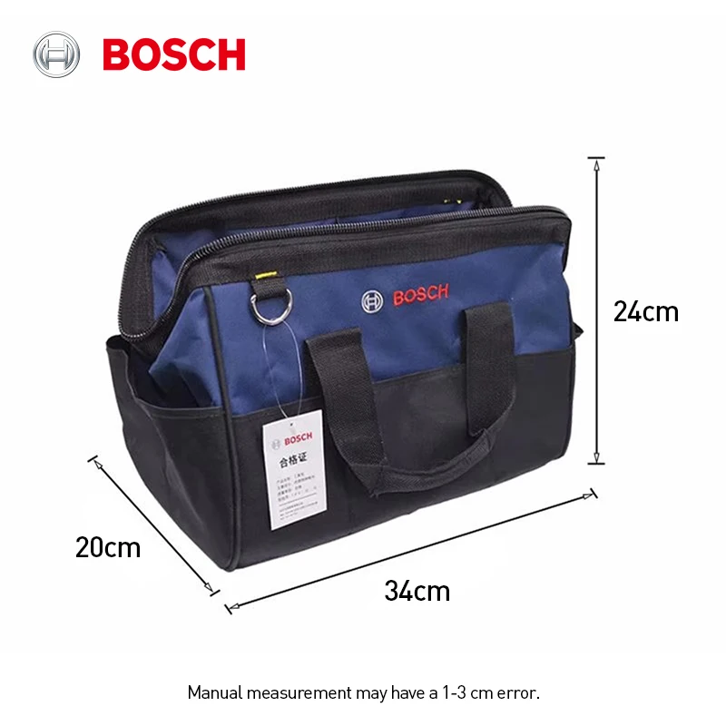 حقيبة أدوات قماشية من Bosch متعددة الأغراض محمولة عالية الجودة حقيبة تنظيم تخزين الأدوات الاحترافية لأدوات الكهربائي