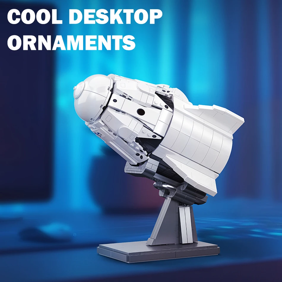 852 قطعة MOC SpaceX Dragon 2 نموذج المركبة الفضائية اللبنات الكون البضائع سفينة الفضاء الجمعية الطوب ألعاب تعليمية الاطفال هدية