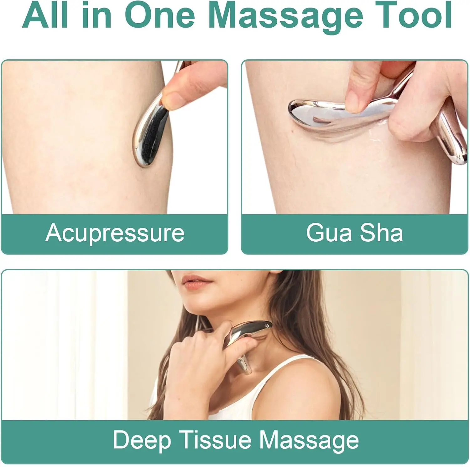 Triggerpunkt-Massagegerät für Tiefengewebe Muskel-Scraper zur Schmerzlinderung Gua Sha Daumen-Schoner & Akupressur-Werkzeug – Detail 2
