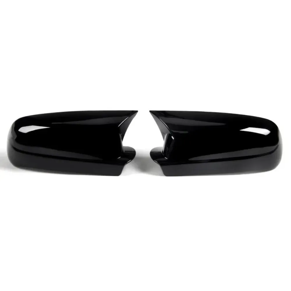 For VW Golf 4 Side Mirror Cover Caps Gloss Black Horn Shape Exterior Auto Exterior Parts Door Wing Housing Trim 6