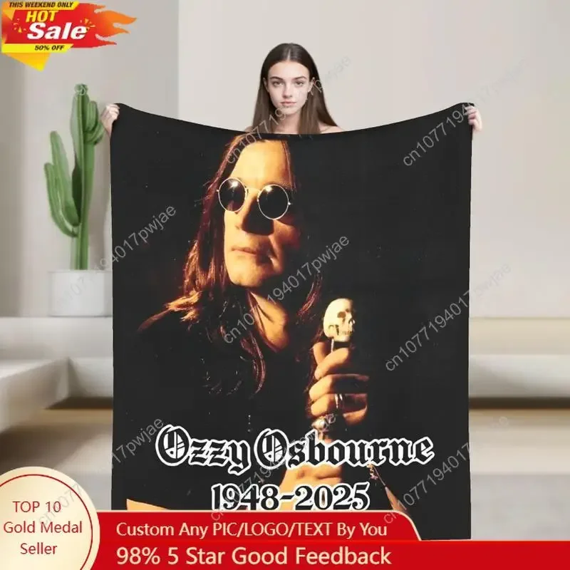 Ozzy Osbourne Blanket for Men And Women Incredibly Soft And Warm Perfect for The Living Room Available Custom blankets