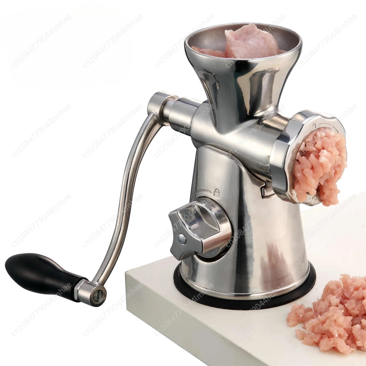 Household Manual All-stainless Steel Meat Grinder, Small Hand-cranked Minced Meat, Stir Vegetables, Fill Sausages, Sausage