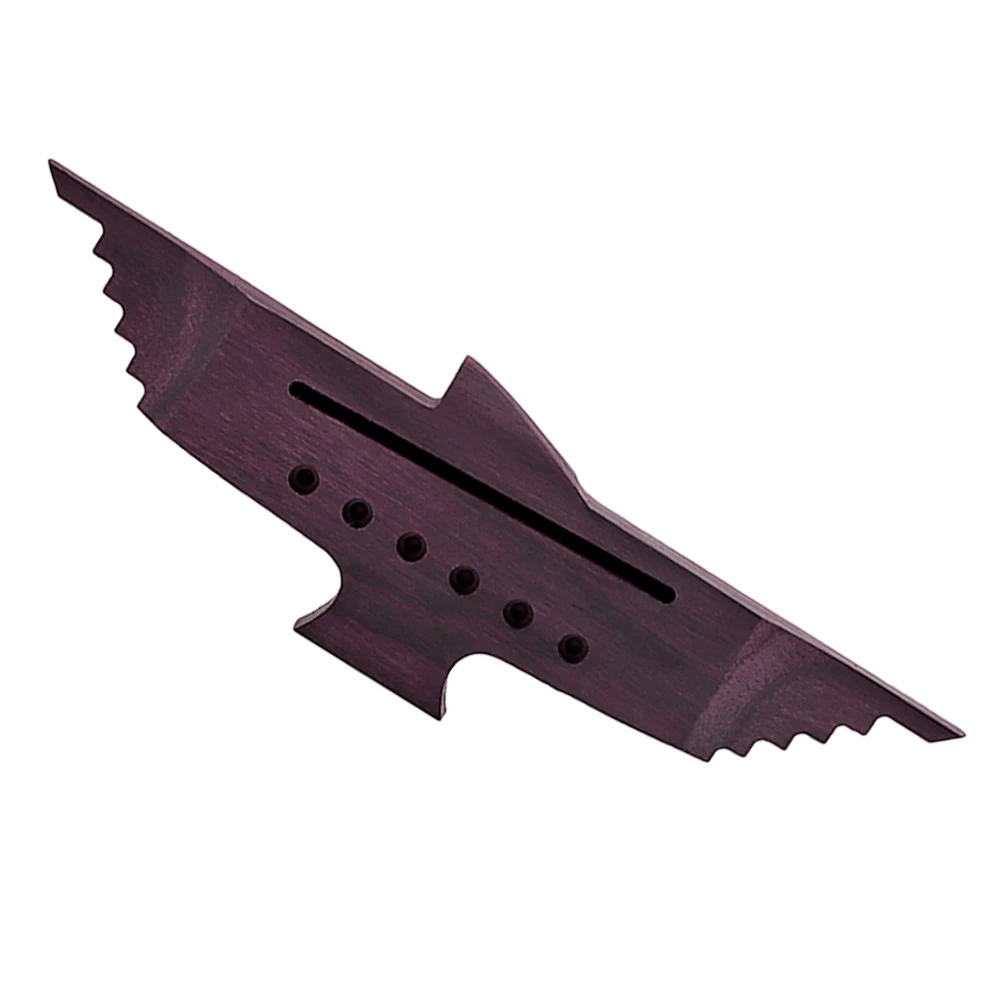 

Smooth Wooden Guitar Bridge for Acoustic 6 Strings Durable Base Parts Accessories Ballad Tone Adjust Stable Sound
