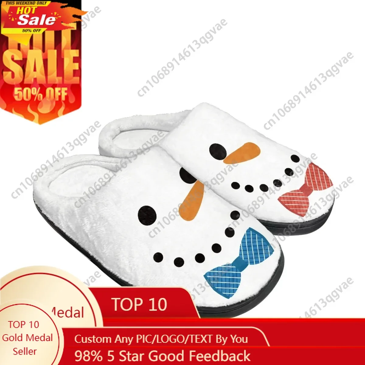 

Christmas Party Gift Christmas Stocking Bells Home Cotton Slippers Mens Womens Teenager Plush Bedroom Keep Warm Custom Slipper