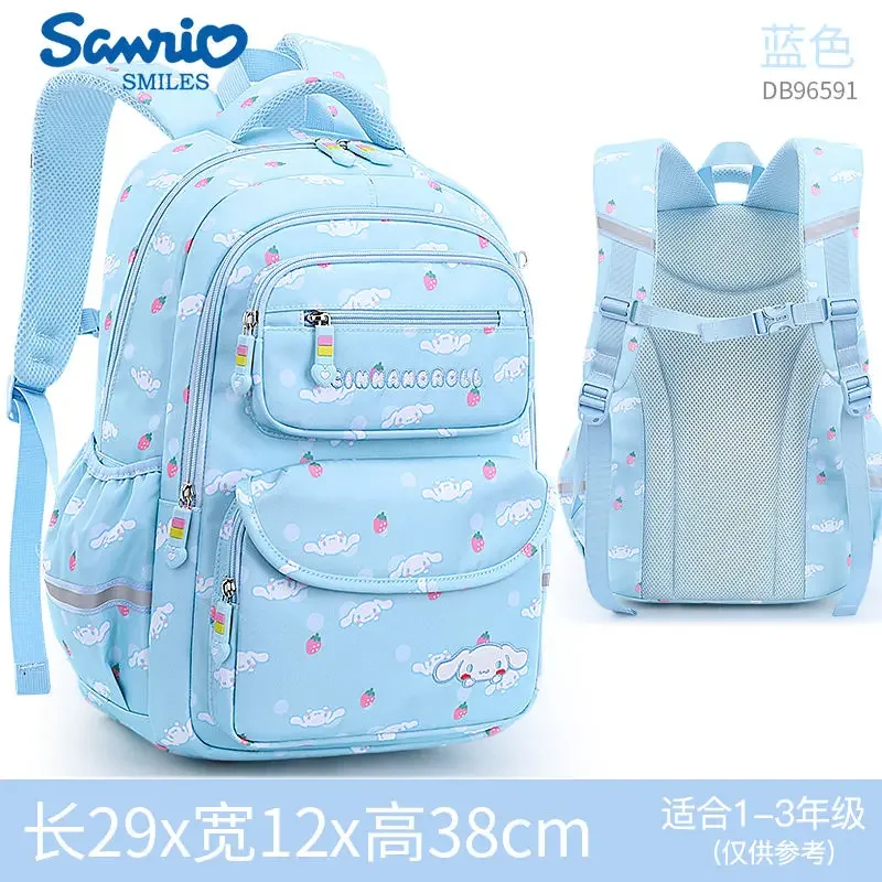 Sanurgente-Sacs à dos Anime Cinnamoroll pour enfants, jouets Kawaii, légers et de grande capacité, sac esthétique, campus étudiant