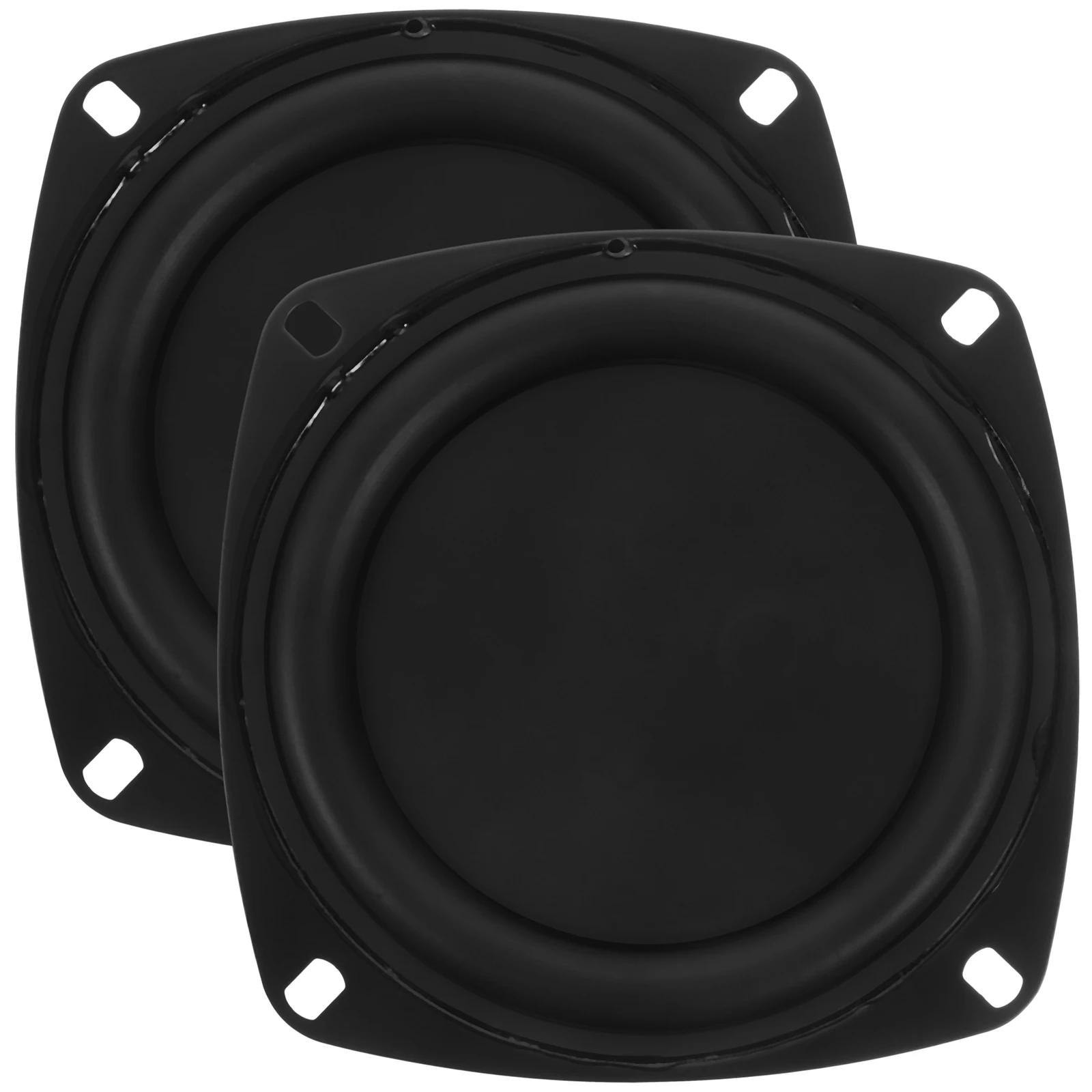 2Pcs 4 Inch Passive Bass Radiator Diaphragm Plate Enhanced Replacement for Damaged Speaker Woofer Audio