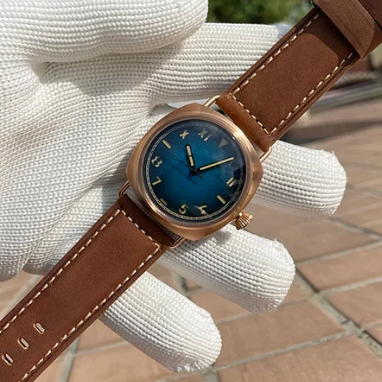 

Мужские автоматические часы STEELDIVE Aviator, 42 мм, бронзовые, механические, водонепроницаемые до 200 м, с люминесцентным сапфировым стеклом C3, механизм NH35