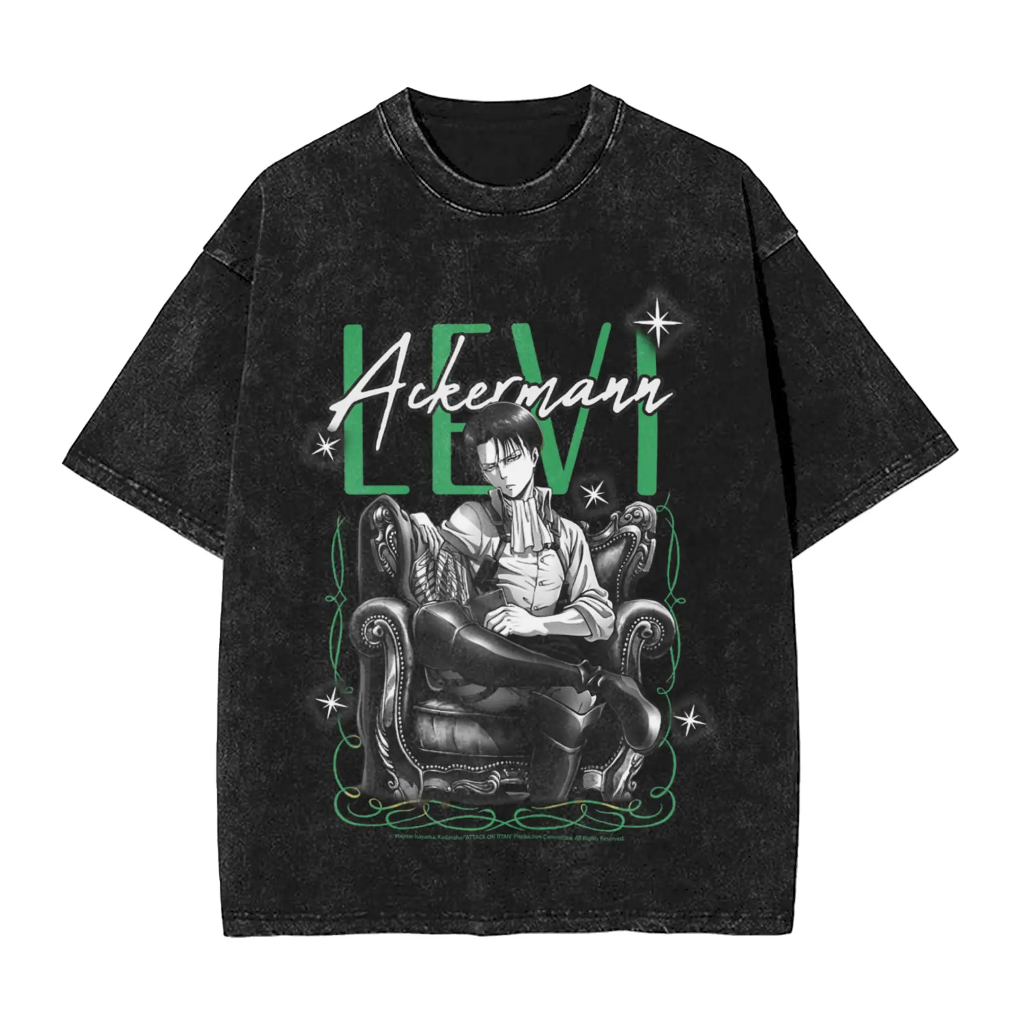 camiseta-attack-on-titan-levi-ackermann-sentado-no-trono-camiseta-masculina-da-moda-gola-redonda-manga-curta